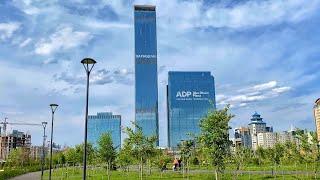 Tallest building in Central Asia - Abu Dhabi Plaza in Nur-Sultan [Height 311 meters, 75 floors]