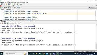 Data Types in Oracle | Sql data types | data types in sql | oracle data types