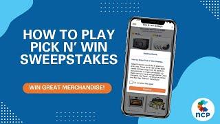 National Consumer Panel: How To Play Pick N' Win Sweepstakes