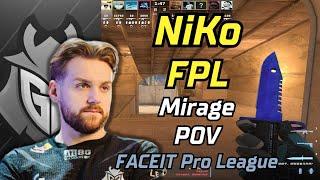 NiKo plays FPL first time in CS2 | Mirage POV | FACEIT Pro League | Apr 18, 2024 #cs2 #demo #g2 #pov