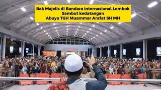 BANDARA LOMBOK HEBOH SAMBUT KEDATANGAN JAMAAH UMRAH KBIHU DARUL FALAH