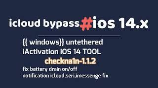 [New BootRa1n windows jailbreak Bypass icloud ios14/14.0.114.0.2Checkra1n jailbreak ios 121314