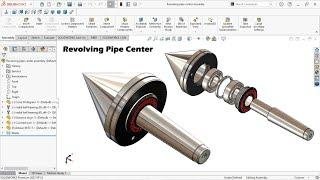 Sketch live center in solidworks | Design and assembly in solidworks । Solidworks tutorial