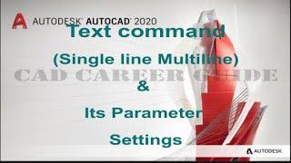 text command in autocad in hindi