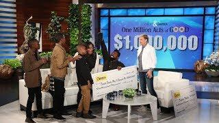 Extended Cut - Ellen Gives a Deserving Family the Single Biggest Gift Ever!