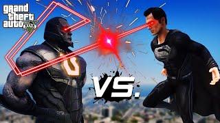 GTA 5 - Superman Black Suit Vs Darkseid | Heat Vision VS Omega Beams