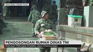 Pengosongan Rumah Dinas TNI di Cijantung