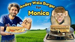 Monica K Liye Andy Wala Burger Banaya 