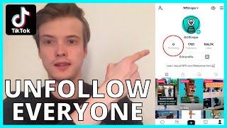 How To Unfollow Everyone On TikTok (NEW WAY 2025)