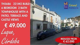 49K, 6 Bed 2 Bath Townhouse + Big outside spaces Property for sale in Spain inland Andalucia TH5686