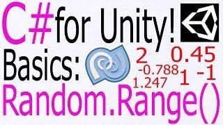 Unity C# Tutorial - Basics: Random.Range() - Create a Random float or int