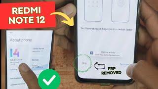 Redmi note 12 frp bypass solution  | MIUI 14 FRP