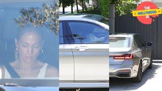 JENNIFER LOPEZ SPOTTED ARRIVING AT BEN AFFLECK'S HOUSE IN BRENTWOOD.