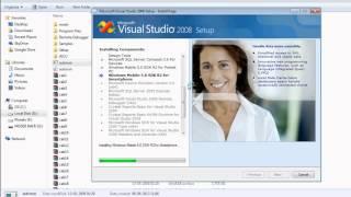 How to install Visual Studio 2008 .
