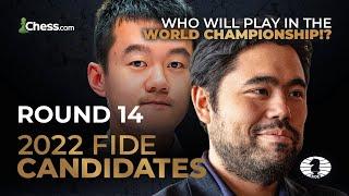 2022 FIDE Candidates | Hikaru vs. Ding: One Game To Become World Champion Challenger? | RD14/14