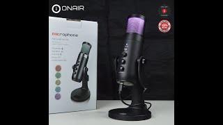 ONAIR JD950 RGB Usb Condenser Mic Features and Quick Demo