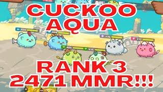 Rank 3 2471 MMR Plant Double Aqua | Season 21 | Axie Infinity