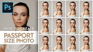 How To Create Passport Size Photo in Photoshop (FREE Action File)