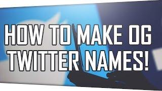 HOW TO GET OG TWITTER NAMES! SEMI OG HANDLES! + FREE OG NAMES!