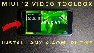 MIUI 12 VIDEO TOOLBOX INSTALL ANY XIAOMI PHONE | MIUI 12 HIDEEN SETTING VIDEO TOOLBOX | MIUI 12