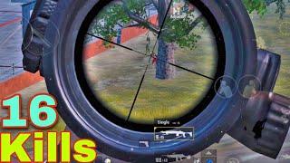 PUBG Mobile'solo vs squad 16 kills rush game play Rahmat gaming