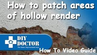 Repairing and patching rendered walls