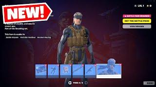 Fortnite All Solid Snake Battle Pass Rewards - Chapter 5 Season 1