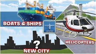 TFS FUTURE PLANS - HELICOPTERS, SHIPS, NEW CITY & MORE - Brief Review | Turboprop Flight Simulator