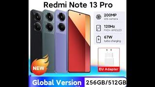 Новинка, Смартфон Xiaomi Redmi Note 13 Pro, 4G, MTK Helio, экран 6,67 дюйма, турбо-зарядка, 5000мАч