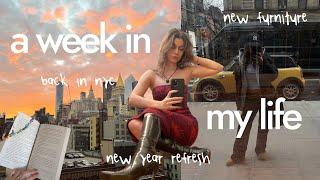 week in my life NYC | starting off the new year, making pizza's, & room updates!