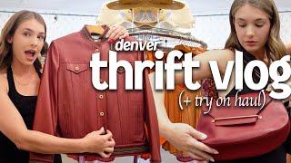 thrift with me in DENVER!! + thrift haul | vlog 38