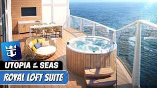 Utopia of the Seas | Royal Loft Suite Full Walkthrough Tour | Royal Caribbean | 2024 | 4K