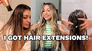 UPDATED HOW TO: WASH AND STYLE YOUR HAIR WITH HAIR EXTENSIONS, I TIP , TAPE INS & HAND TIED BEADED