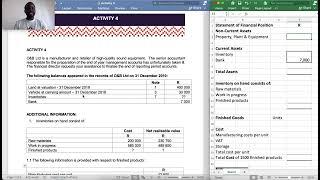 Inventories IAS 2 || Lower of cost or Net realisable value NRV || Accounting 22   Activity 4 || UJ