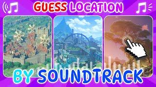 Guess Locations from Genshin Impact by SOUNDTRACK | Ultimate 5 regions Quiz