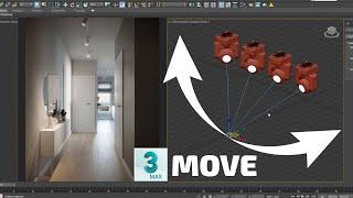 3ds Max -  Interior Lighting - set the interior lights much faster (quick tip)