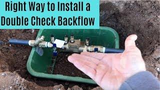 Right Backflow Preventer Installation