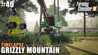 Grizzly Mountain Timelapse #40 Farming Simulator 19 Trying Out The John Deere 959MH Harvester