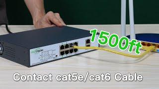 Setup Long Range PoE Switch to Extend IP Camera Range