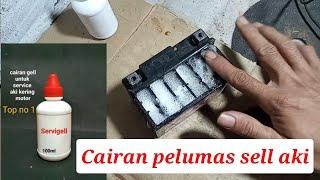 Tutorial servis aki motor pake servigell ,mantap