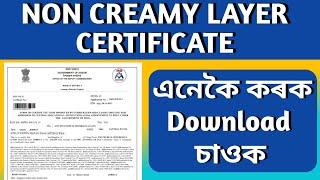How to download Non-Creamy Layer Certificate || OBC NCL Certificate download || E-District ||