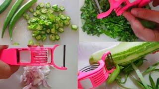 Vegetable cutter and peeler | Amazing kitchen gadget | Onion cutter | Vegetable peeler