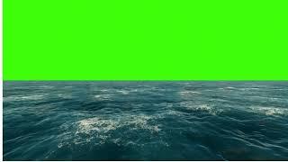 NON-COPYRIGHT || GREEN SCREEN OCEAN || HD RESOULTION || MOTION GRAPHICS