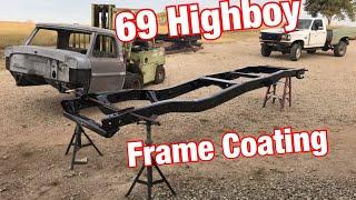 Coating the Frame on My 69 Highboy Restoration Project Ep. 3