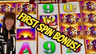 1st SPIN BONUS & LATER 2 BIG WINS!