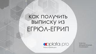 Как получить выписку из ЕГРЮЛ-ЕГРИП - oplata.pro