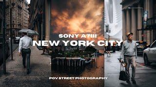 A Day of New York City Street Photography - Sony A7III (4k POV)