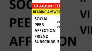 19 August Ielts exam evening slot answers and review, 19 August listening and reading answers