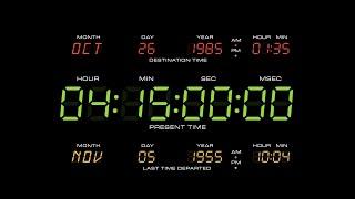 4 Hour 15 Minute Timer - Back To The Future Theme with Alarm Sound (4K)