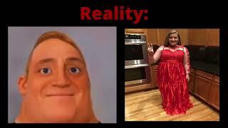 Mr Incredible Becoming Canny and Uncanny (Expectations vs. Reality)